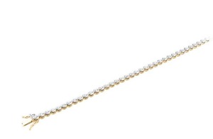 Pulsera con Diamantes Cultivados en Laboratorio de Corte Redondo Sutil de 1.50 Ct F-G VS en Platino para Fiesta de Compromiso para Mujer, Producto al por Mayor - Product Image 2