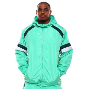 Coupe-vent personnalisé et imperméable pour hommes en plein air matériau en nylon et polyester de haute qualité pour hommes 2025 ensemble coupe-vent survêtement pour garçons - Product Image 5