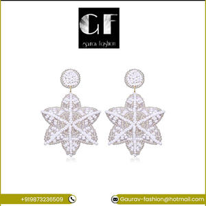 <b>Top</b> Selling <b>Gold</b> Plated Geometric Pattern Stud Earrings for Women and Girls for Christmas Parties Minimum Price! - Product Image 2