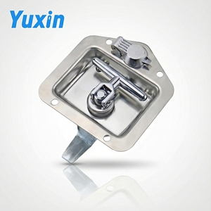YX-MSK858-1 Stainless Steel T <strong>Panel</strong> Handle Fold Canopy Flush Lock Recessed Handle Lock for Tool Boxes Heavy Duty Truck Trailer - Product Image 1