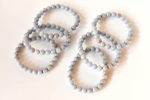 Hot Selling High Quality Angelite Healing <b>Bracelet</b> Semi Precious <b>Gemstone</b> <b>Bracelet</b> for Jewelry Meditation - Product Image 5