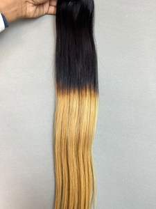 Extensions de cheveux humains de luxe 100% blond miel trame indienne droite soyeuse sans enchevêtrement et respectueuse des colorants pour un look glamour audacieux - Product Image 2