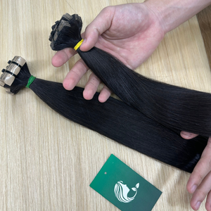 เทปผมตรงธรรมชาติมีหลายสีผมมนุษย์แท้ความยาว8-32นิ้ว - Product Image 3