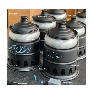 Juego de platos para servir comida de color dorado y azul de 2 ollas para servir buffet de aluminio de diferentes tamaños para proveedor mayorista - Product Image 5