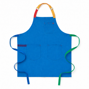 Cotton Stylish Restaurant Sleeveless Bib <b>Apron</b> Custom Logo Water Resistant Cooking Barista <b>Apron</b> - Product Image 2