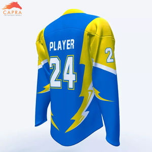 Jersey de hockey sobre hielo de poliéster ESH para jugadores profesionales personalizado al por mayor para hombres Jersey Hokey de hielo hecho a medida - Product Image 6