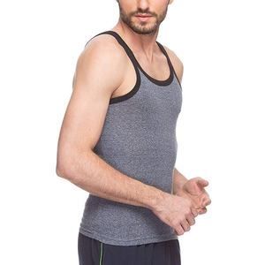 2023 Custom Men's Racerback <b>Vest</b> New Style <b>Muscle</b> Fit Sports Tank Top Wholesale Price - Product Image 3