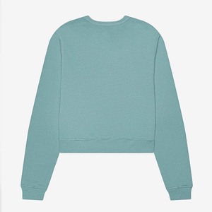 Sweat-shirt Bella Canvas pour femme, en molleton éponge, col rond classique, bleu chiné - Product Image 6