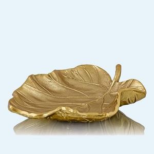 Frutero seco con diseño de hojas de la mejor calidad con chapado en oro para la decoración de la Mesa del hogar, cuenco para servir a un precio razonable - Product Image 6
