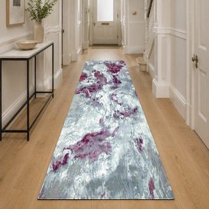 RUGS DEPOT LXDP-0568 Wholesale Grey Silver Contemporary Geometric Digital Printed Machine Washable Chenille Area Rug Non <b>Slip</b> - Product Image 5