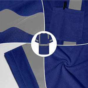 Vente en gros de t-shirts haute visibilité de sécurité vêtements de travail à la mode réfléchissants vêtements de t-shirt haute visibilité à vendre - Product Image 6