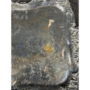 Bandeja DE SERVICIO DE Metal decorativa de la mejor calidad de diseño atractivo para servir té, café, comida y aperitivos para el hogar y utensilios de cocina - Product Image 2