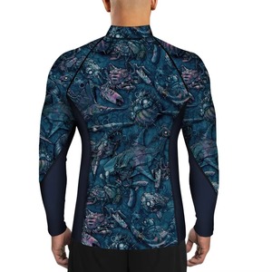 Rashguard pour homme respirant à séchage rapide et respectueux de l'environnement avec logo personnalisé, design col rond pour les activités d'endurance - Product Image 5