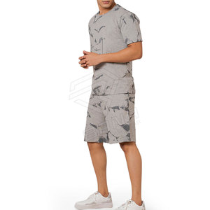 Nuevo Conjunto de Pantalones Cortos de Dos Piezas para Hombre, Estilo Urbano, Casual, Transpirable, de Secado Rápido, con Logotipo Personalizado, Talla Grande, Verano, 100% Algodón - Product Image 6