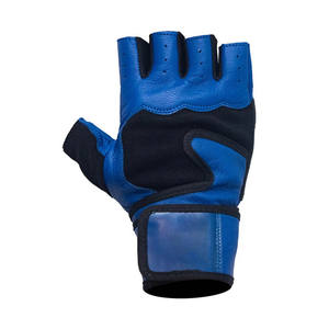 Gants d'entraînement en cuir de vachette de couleur blanche et noire personnalisés avec support de poignet pour l'haltérophilie et la gymnastique - Product Image 5