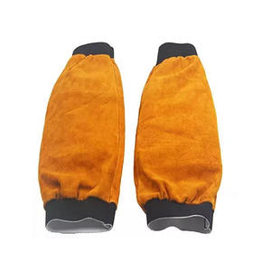 Cowhide Split Leather Welding Sleeves Heat Flame Resistant Arm Protection for Welder Heat Resistant Firefighting Workwear - Product Image 1