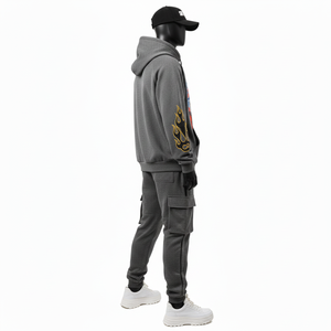 Chándales con Capucha para Hombre al por Mayor, MOQ Bajo, Alta Calidad, 100% Algodón, Transpirables, Cierre con Cordón, Nueva Llegada - Product Image 2