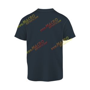 เสื้อยืดคอกลมผ้าฝ้าย100% ดำทางการสวมใส่สบายแบบลำลองสั่งทำ - Product Image 6