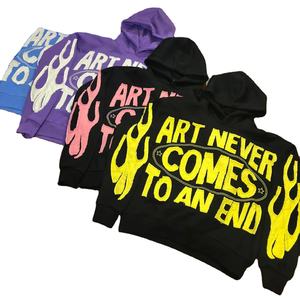 Y2K Street Hip Hop ropa bordada Retro moda Casual suelta de gran tamaño hombres Sudadera con capucha 2024 - Product Image 1