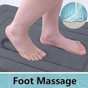 Tapis de bain antidérapant en pierre de haute qualité, en mousse à mémoire de forme douce, en microfibre gaufrée, séchage rapide, super absorbant l'eau - Product Image 3