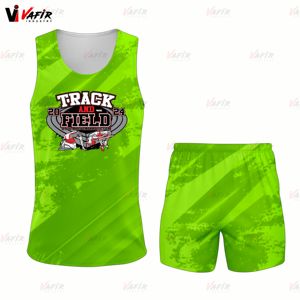 Ensemble d'uniformes d'athlétisme 100% polyester personnalisés unisexe Uniforme de piste de marathon sublimé à séchage rapide pour les sports d'été - Product Image 3