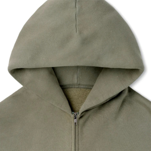 Casual ligero 100% algodón personalizado sudaderas con capucha cremallera con capucha forro polar ideal para una cómoda ropa de viaje en capas - Product Image 4