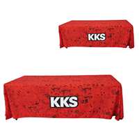 Nappe rectangulaire en spandex orange, noir, bleu, multicolore, extensible, parfaite pour les événements professionnels (4/6/8/10 pieds)