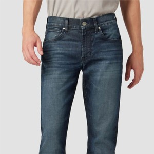 Jeans délavés à jambe droite pour hommes-Denim polyvalent et de haute qualité pour un look intemporel dans les vêtements décontractés d'affaires - Product Image 5
