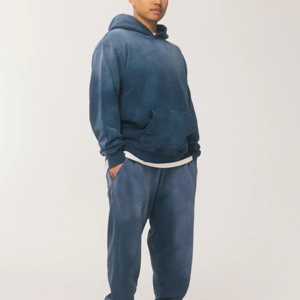 Sudaderas con estampado de algodón 100% personalizado para hombre, sudaderas transpirables de 350-400gsm, sudaderas con capucha de lana pesada, adorno bordado para uso en invierno - Product Image 6