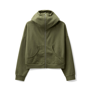 Sudadera con capucha con cremallera y forro polar de algodón 100% de 410GSM para hombre de fabricante, ajuste Regular de invierno de alta calidad, fabricada en Pakistán - Product Image 1