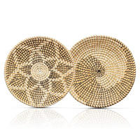 Luxury seagrass <strong>wall</strong> <strong>decor</strong> <strong>best</strong> <strong>selling</strong> straw hanging art eco friendly home space ornament