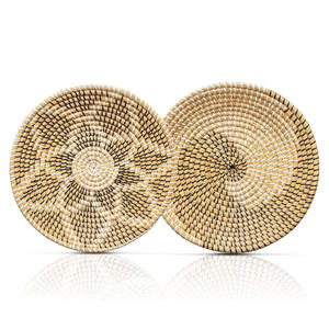 Décoration murale en herbe de mer de luxe, art suspendu en paille, best-seller, écologique, ornement pour l'espace domestique - Product Image 1