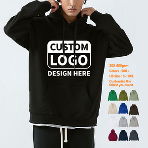 เสื้อฮู้ดโอเวอร์ไซส์ผ้าฟลีซสำหรับฤดูหนาว OEM ผ้าฝ้าย 100% หนานุ่ม พิมพ์ลายดิจิตอลตามสั่ง ปักโลโก้ - Product Image 2