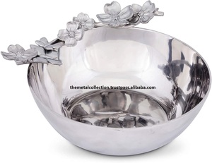 Bols à date élégants avec accent d'oiseau pour la maison, hôtel, Restaurant, ustensiles de cuisine en Aluminium de couleur argent, bols de service à fruits secs - Product Image 5