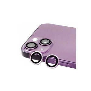 TCMK CL-07 High-Definition Purple Tempered Glass <b>Camera</b> Lens Protector Anti-Scratch Guard for iPhone 14 Plus - Product Image 1