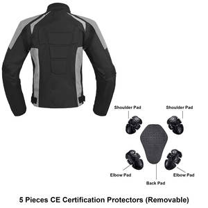 Veste en Cordura pour moto Style de conduite urbaine avec armure anti-impact et coutures durables Veste en Cordura pour moto de tourisme - Product Image 4