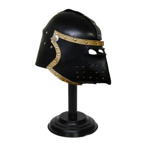 Nouveau dernier casque d'armure nasale normand en cuir médiéval exportateurs de casque d'armure médiévale au prix le plus bas - Product Image 5