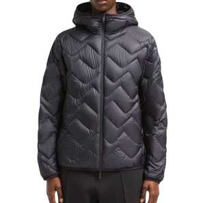 Veste matelassée unisexe de haute qualité rembourrée de duvet avec capuche, personnalisable, imperméable, écologique, séchage rapide - Product Image 4