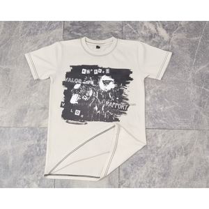 T-shirts Streetwear délavés à l'acide avec logo frontal en polyester/coton pour adultes – Respirants, légers, coupe ample, manches courtes, décontractés, été - Product Image 1