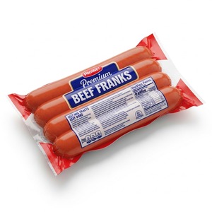Hot-dogs de bœuf surgelé à la saveur riche et à la texture lisse, idéal pour griller les chaînes de restauration rapide et les distributeurs - Product Image 5
