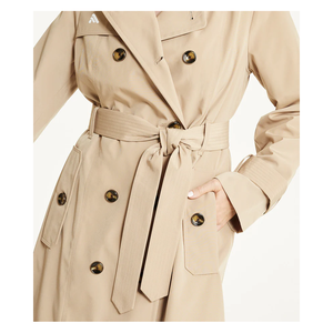 Gabardina para Mujer con Logotipo y Diseño Personalizados, Abrigos Cruzados de Alta Calidad Fabricados por Antique Fashion - Product Image 3