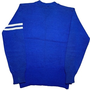 Cardigan en tricot bleu vintage pour homme, style universitaire, personnalisé pour les fraternités et les sororités, hiver, doublure 100 % coton, anti-plis, imprimé - Product Image 2