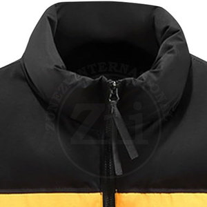 Nouvelle conception 2024, veste d'hiver décontractée pour homme, en coton, fermeture éclair sur le devant, tissu polyester, coupe-vent, imperméable - Product Image 5