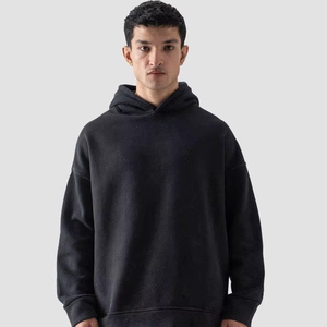 Sudadera con capucha recortada con logotipo personalizado al por mayor para hombre, sudadera lisa de buena calidad, Sudadera con capucha cuadrada personalizada para hombre y mujer - Product Image 1