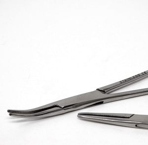 Moustique chirurgical Kocher Forceps Hémostatique droit Micro Instruments médicaux Étudiants en médecine - Product Image 1