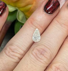 IGI chứng nhận 3.01 Carat Lê cắt lỏng phòng thí nghiệm phát triển kim cương trắng VS1 rõ ràng Giọt Nước Mắt kim cương cho đồ trang sức thủ công hình quả lê - Product Image 5
