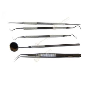 Instrumentos dentales de acero inoxidable, Kit de herramientas de examen de higiene Dental, cuidado bucal quirúrgico - Product Image 4
