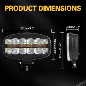 <span class=keywords><strong>Luz</strong></span> <span class=keywords><strong>de</strong></span> Conducción Universal <span class=keywords><strong>de</strong></span> 12v 24v para Techo <span class=keywords><strong>de</strong></span> Camión Pesado, <span class=keywords><strong>Luz</strong></span> <span class=keywords><strong>de</strong></span> Trabajo Cuadrada <span class=keywords><strong>de</strong></span> 10 Pulgadas, Faro Auxiliar para SUV con DRL Amarillo - Product Image 2