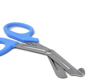 Tijeras de corte de vendaje de primeros auxilios, dentada de punta redonda tijera, tijeras de traumatismo con mango de Color azul cielo, instrumentos quirúrgicos de 5,5" - Product Image 2