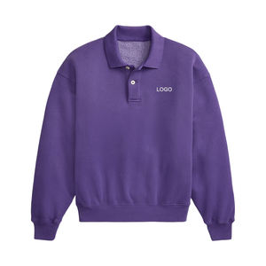 Suéter de Primera Calidad con Cuello Personalizable, Felpa Cepillada, Marca Privada, Top Informal de Punto de Mezcla de Algodón para Mujer, Primavera Verano - Product Image 4